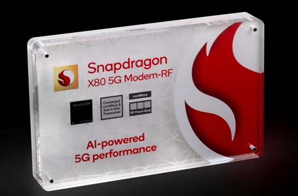 Modem s podporou umelej inteligencie Qualcomm Snapdragon X80 5G.