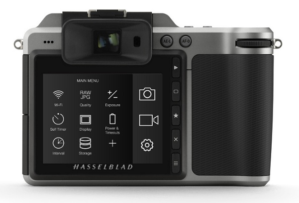 Fotoaparát Hasselblad X1D má prehľadný dotykový displej s minimalistickým používateľským rozhraním
