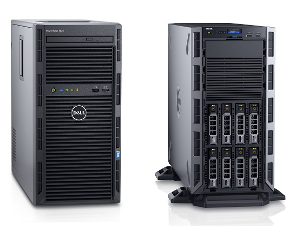 server, PowerEdge, Dell, tower server, T330, T130, rack server, R330, R230, OpenManage, IT, Intel Xeon E3-1200 v5, DDR4, PCIe Gen 3.0, IOPS, PERC9 RAID, technológie, novinky, inovácie