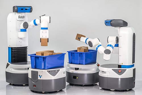Roboty Fetch a Freight, robot, automatizácia, Fetch, Freight, výdaj, tovar, sklad, firma, spotrebiteľ, aplikácia, 3D senzor, technológie
