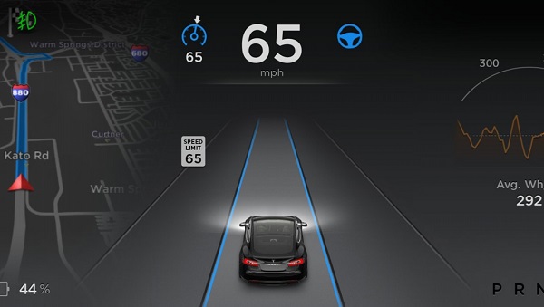 Tesla, Model S, elektromobil, automobil, vozidlo, auto, aktualizácia, Autopilot, firmvér, polo-autonómny systém, senzor, technológie, novinky