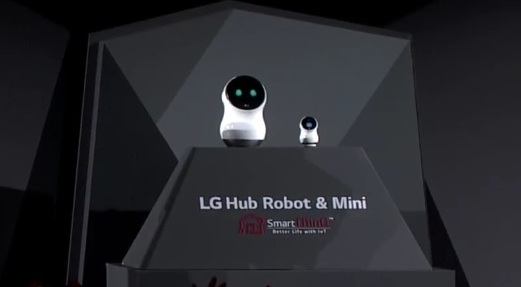 K dispozícii bude aj menšia verzia Hub Robot Mini, ktorá sa môže uložiť v inej miestnosti pre zadávanie príkazov pre centrálnu jednotku robota LG Hub
