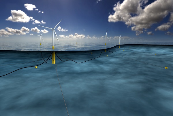 veterná turbína, veterná elektráreň, plávajúca veterná turbína, more, Severné more, energia, elektrická energia, Škótsko, Statoil, technológie, novinky