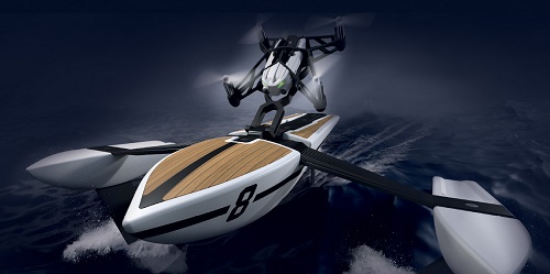 Parrot, drón, loď, plavidlo, Minidrone Hydrofiol, Minidrone, hybrid, voda, lietanie, čln, technológie, novinky