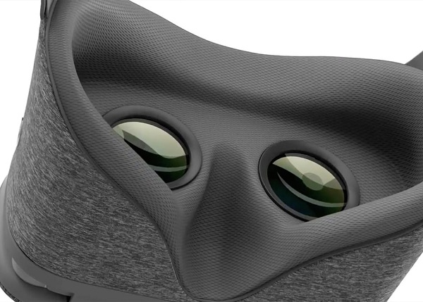 Daydream View VR je vyrobený s mäkkého a pružného materiálu z mikrovlákien