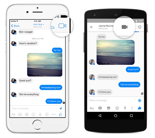 Facebook pridáva video hovory pre aplikáciu Messenger