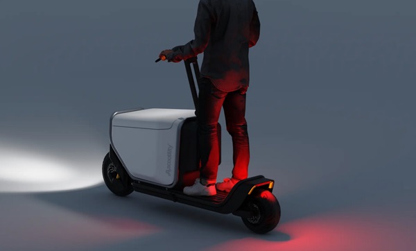 Prototyp úžitkovej elektrickej kolobežky Scootility.