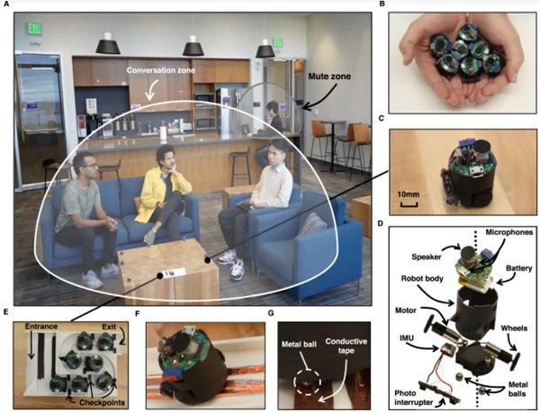 Vyhľadaním a sledovaním viacerých zdrojov zvuku v miestnosti môže mikrofónové pole robota izolovať a stlmiť rôzne zvukové zóny.