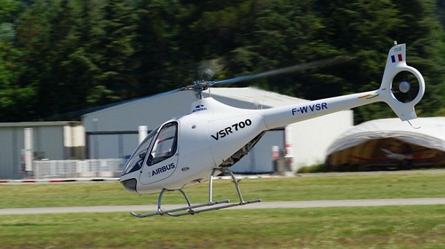 Demonštračný let autonómneho vrtuľníku Airbus VSR700.