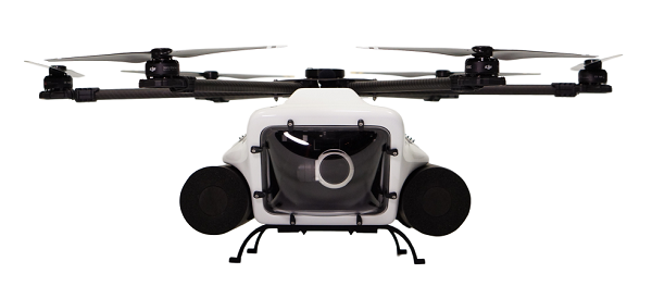 Dron HexH2O Pro v2 je vybavený závesom a kamerou 4K DJI X3, ktorá je vložená v jeho vodotesnom tele