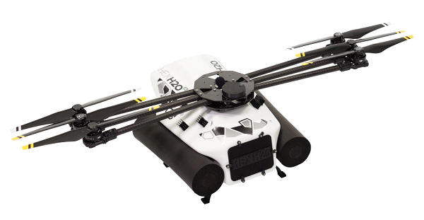 Dron HexH2O Pro v2 je vybavený šiestimi vrtuľami, ktoré sa dajú zložiť a odmontovať pre pohodlnejšiu prepravu