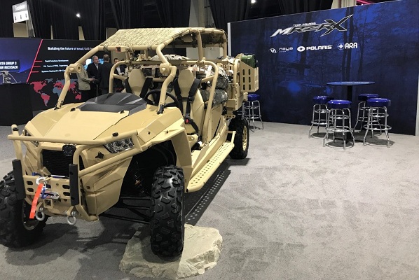 Spoločnosť Polaris predstavila multifunkčné terénne vozidlo MRZR X s možnosťou autonómnej jazdy, ktoré je špeicálne navrhnuté pre vojenskú pechotu.