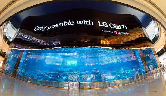 LG predstavuje najväčší OLED obraz na svete.