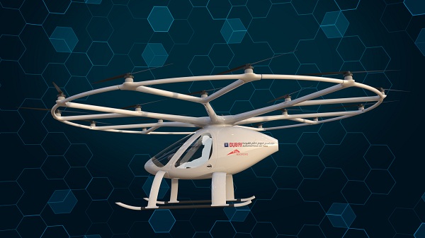 Volocopter je 18 rotorový elektrický stroj, ktorý dokáže lietať autonómne bez ľudského pilota.