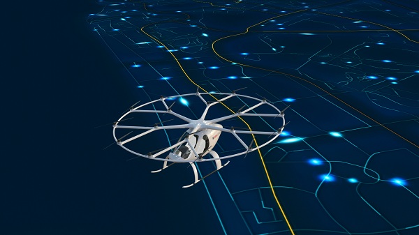 Dvojmiestny Volocopter bude testovaný v reálnych podmienkach na oblohe v Dubaji ako autonómna letecká taxislužba.