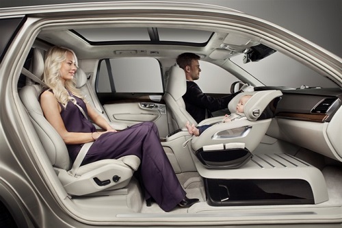 auto, automobilka, autosadačka, bezpečnosť, deti, detská sedačka, dieťa, doprava, koncept Excellence Child Seat, Volvo, technológie, novinky