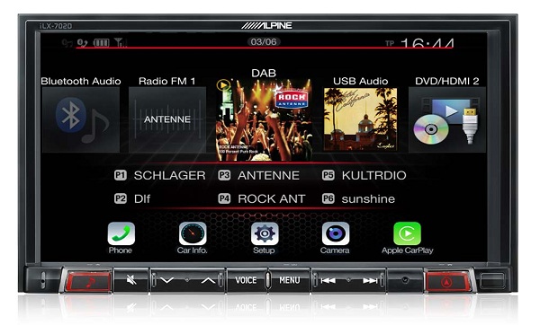 Nový audio / video (A/V) systém iLX-702D pre automobily od spoločnosti Apline Electronics Europe.