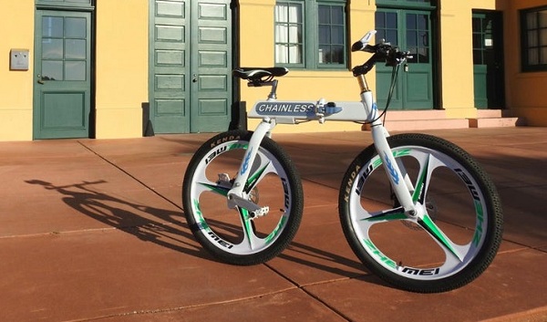 K dispozícii je aj verzia bicykla Chainless so skladacím rámom