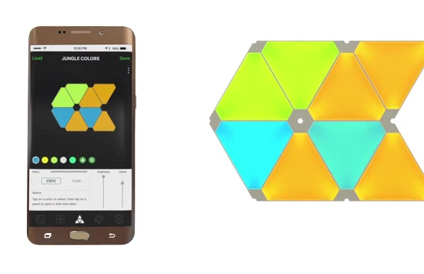Jas a farebnosť každého panelu Aurora Smarter Kit sa dá nastaviť prostredníctvom sprievodnej mobilnej aplikácie