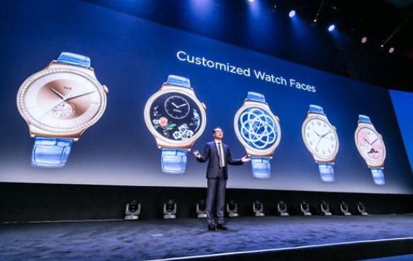 Huawei, Watch, Huawei Watch, hodinky, inteligentné hodinky, žena, ženy, hodinky pre ženy, Jewel, Elegant, Huawei Watch Jewel, Hawei Watch Elegant, CES 2016, Swarovski, zirkón, ružové zlato, pozlátenie, technológie, novinky, inovácie, technologické novinky