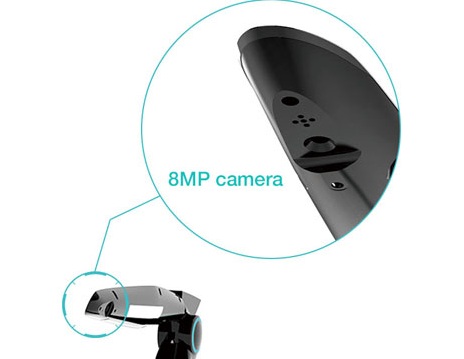 Robotická lampa Lumingent využíva pre rozoznanie okolia zabudovanú 8 megapixlovú kameru