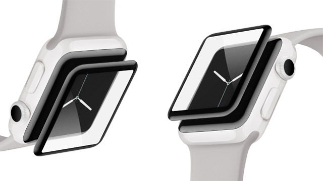 Ochranné sklo UltraCurve pre Apple Watch dokáže pokryť prakticky 100% displeja.