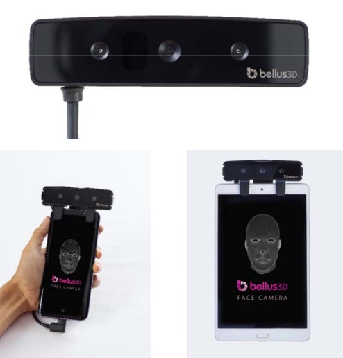 3D kamera Bellus 3D Face Camera Pro sa pripája k smartfónu alebo tabletu.