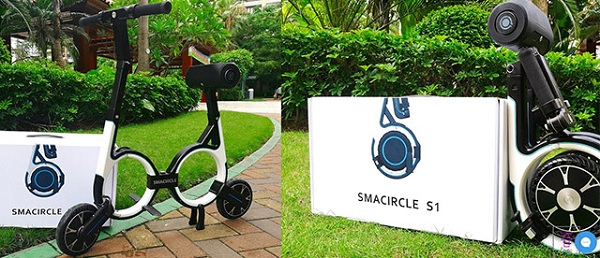 Miniatúrny elektrický bicykel Smacircle S1 sa po zložení môže zmestiť aj do ruksaku.