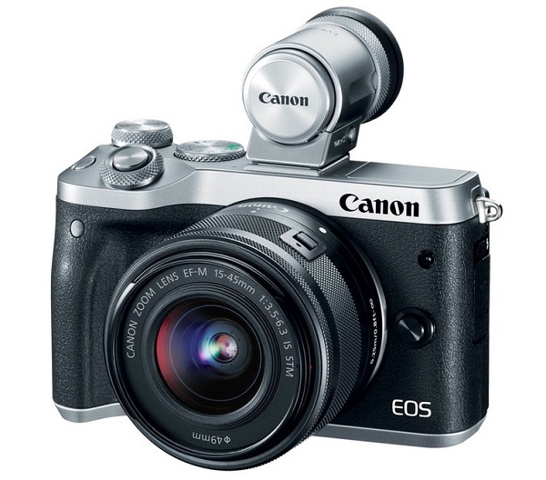 Canon ponúka možnosť pripojenia externého elektronického hľadáčika EVF-DC2 aj pre fotoaparát EOS M6