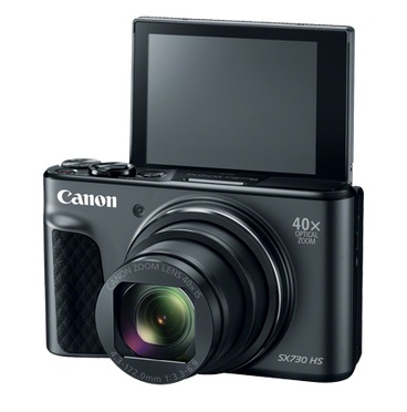 Kompaktný fotoaparát Canon PowerShot SX730 HS má výklopný displej a tiež aj podporu bezdrôtového prenosu cez Wifi, NFC a Bluetooth
