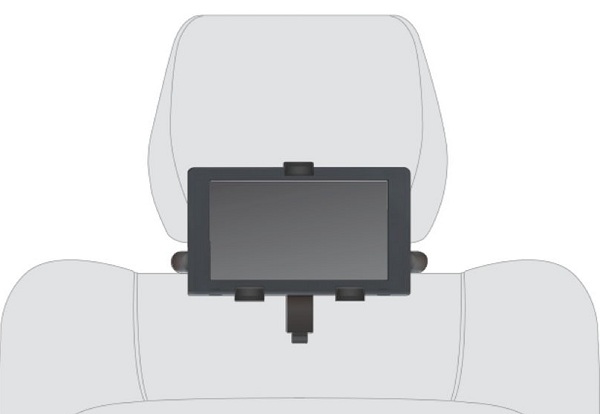 Snakebyte Seat Mount je šikovný držiak pre hernú konzolu Nintendo Switch, ktorý udrží obrazovku vo výške očí hráčov na zadných sedadlách automobilu.
