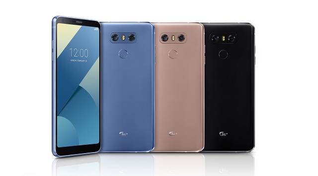 Nové smartfóny LG G6+ budú k dispozícii vo farbách Astro Black, Marine Blue a Terra Gold.