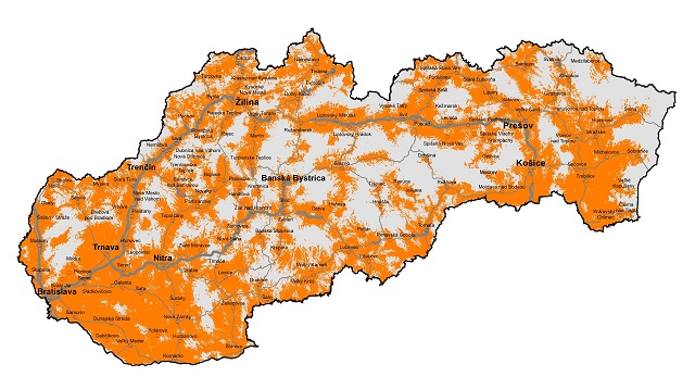 Ku koncu roka 2017 dosiahlo pokrytie 4G sieťou Orangeu hranicu 90 percent populácie Slovenska.