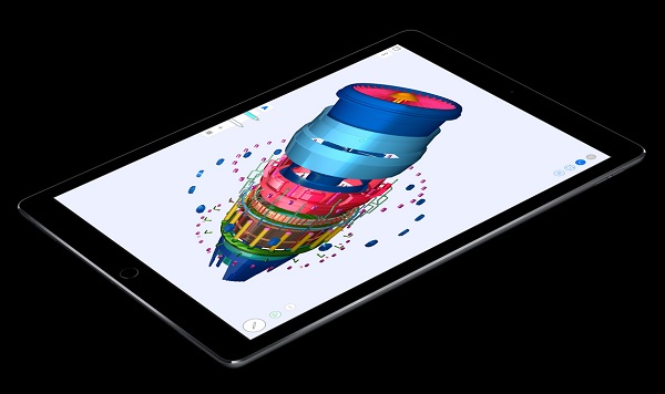 10,5 palcový iPad Pro je poháňaný novým čipom A10X so šesťjadrovým CPU a dvanásťjadrovým GPU.