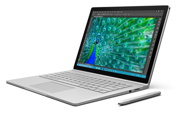Microsoft, Surface Pro 4, Surface Book, tablet, notebook, 2v1, Surface Pen, Surface Pro Type Cover, Windows 10, Windows Hello, klávesnica, trackpad, snímač odtlačkov prstov, pero, dotykové pero, USB, technológie, novinky