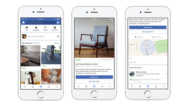 Spoločnosť Facebook spúšťa službu Marketplace pre lokálny nákup a predaj vecí medzi používateľmi sociálnej siete