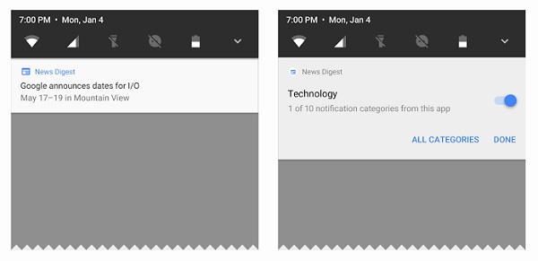 Kanály notifikácií umožnia používateľom nového operačného systému Android O lepšie spravovať oznámenia svojich aplikácií
