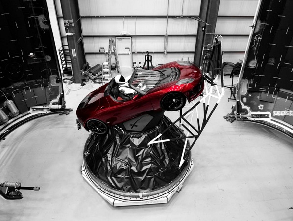 Elon Musk zverejnil snímky prvého cestujúceho v rakete Falcon Heavy. Je to figurína s menom Starman, ktorá je oblečená vo vesmírnom skafandri SpaceX a sedí za volantom automobilu Tesla Roadster.