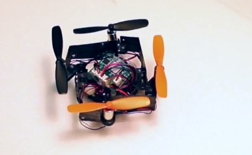 Miniatúrny drón, drón, mikro drón, lietanie, UAV, výskum, prototyp, Origami, skladacie ramená